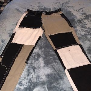 Patch work jeans